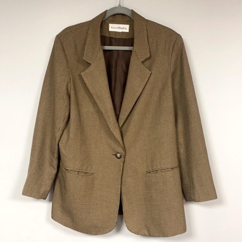 Norton McNaughton Vintage Blazer, Women's M, brown